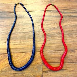 Set of 2 - Wooden Necklaces